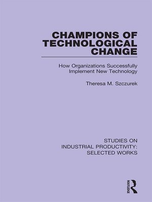 cover image of Champions of Technological Change